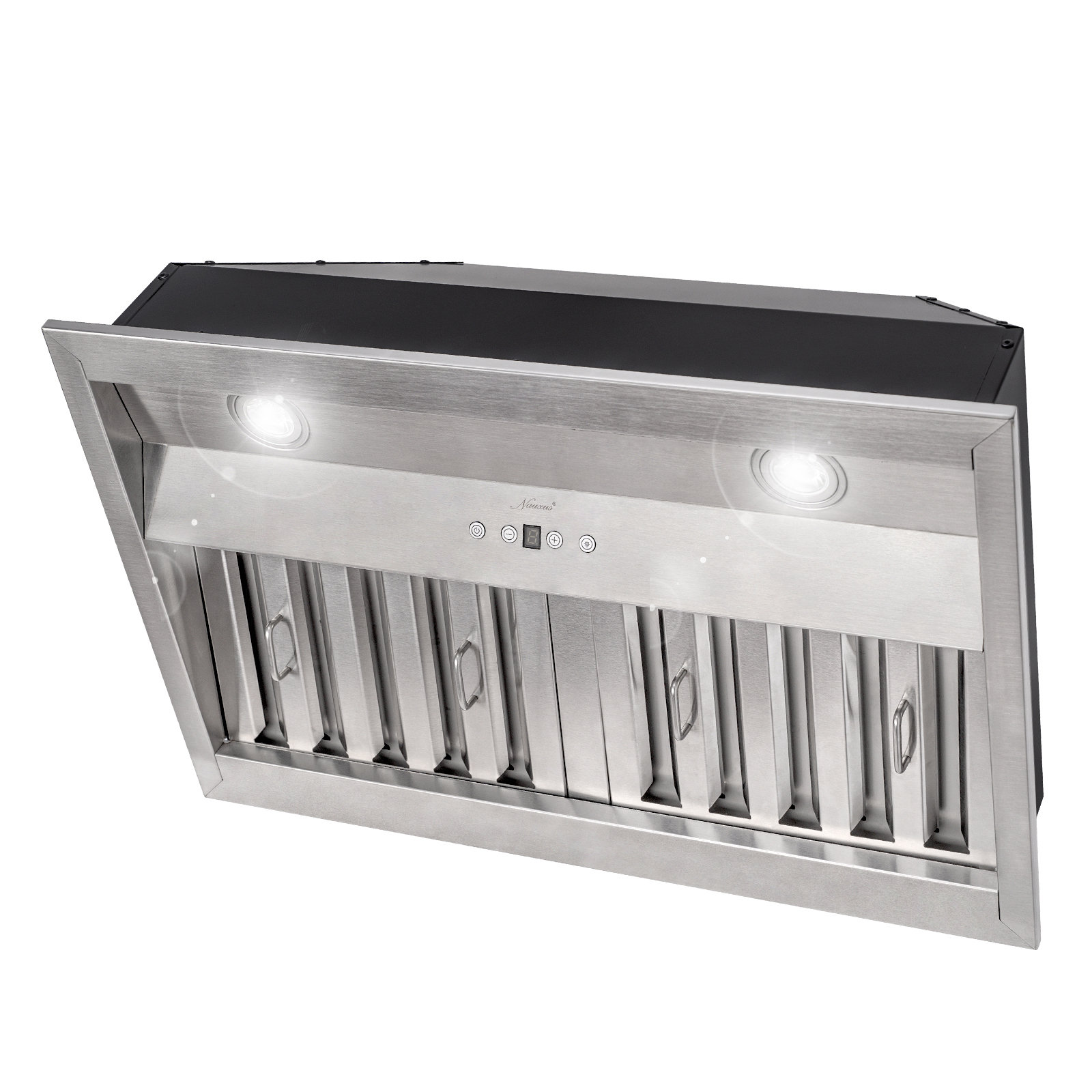 Nauxus 30" 600 CFM Ducted Insert Range Hood in Silver | Wayfair